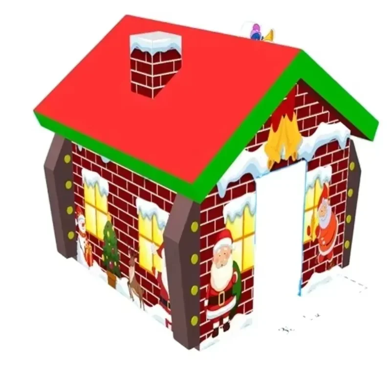

Hot sales Christmas theme design colorful durable inflatable bouncer house for sale