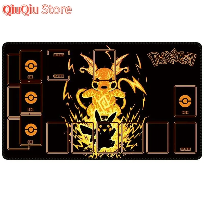 

Pokémon PTCG Battle Playmat Custom Rubber Card Game Mat Pikachu Duel Field Yu-Gi-Oh! Compatible Game Mat