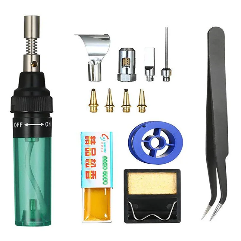 1300 Celsius Butane Gas Welding Soldering Irons Welding Pen Burner Blow Torch Gas Soldering Iron Cordless Butane Tip Tool