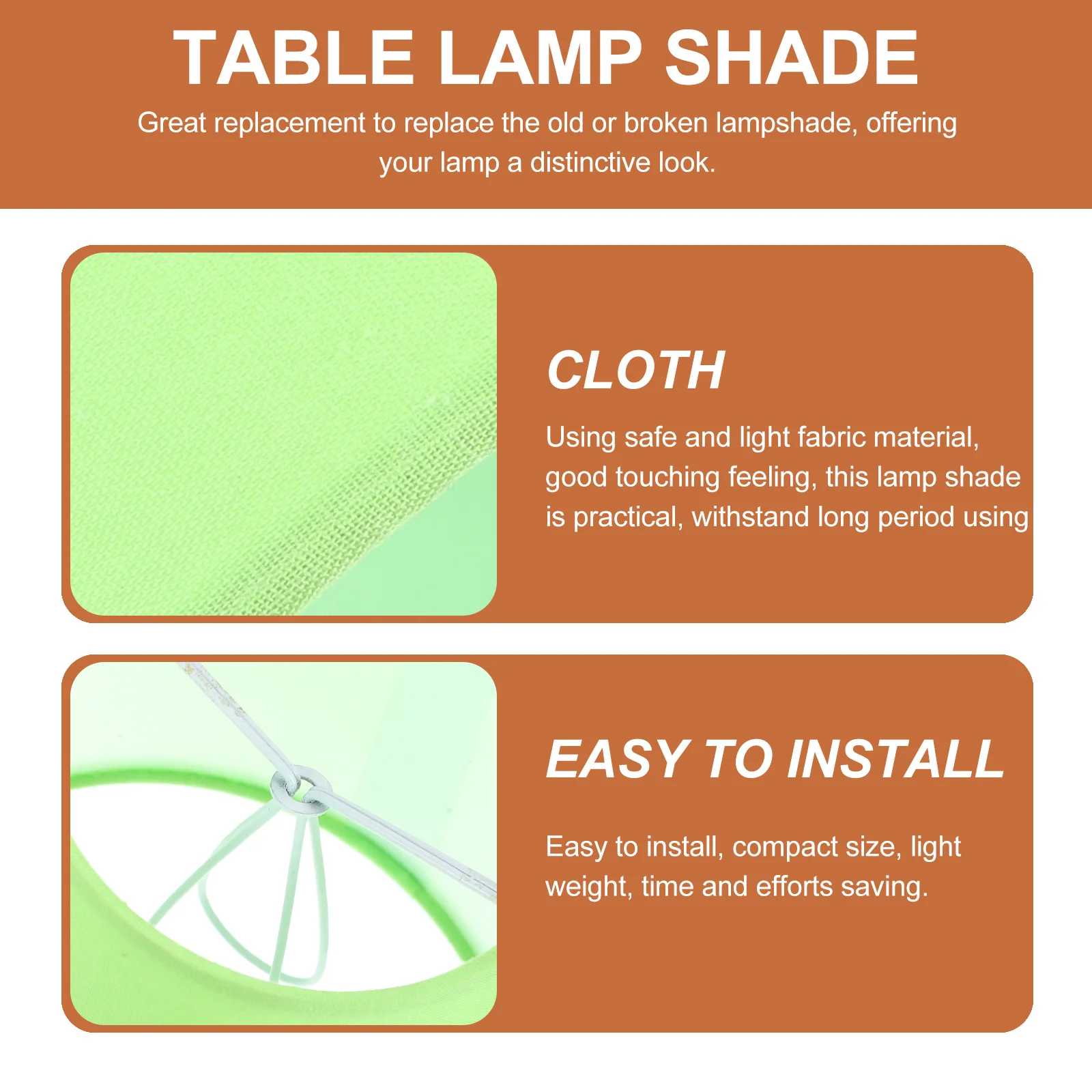 

Fabric Shade For Desk Floor Table Lamp Simple Lightweight Replacement Cover, Modern Home Hotel Lighting Decor, Lamp Shades