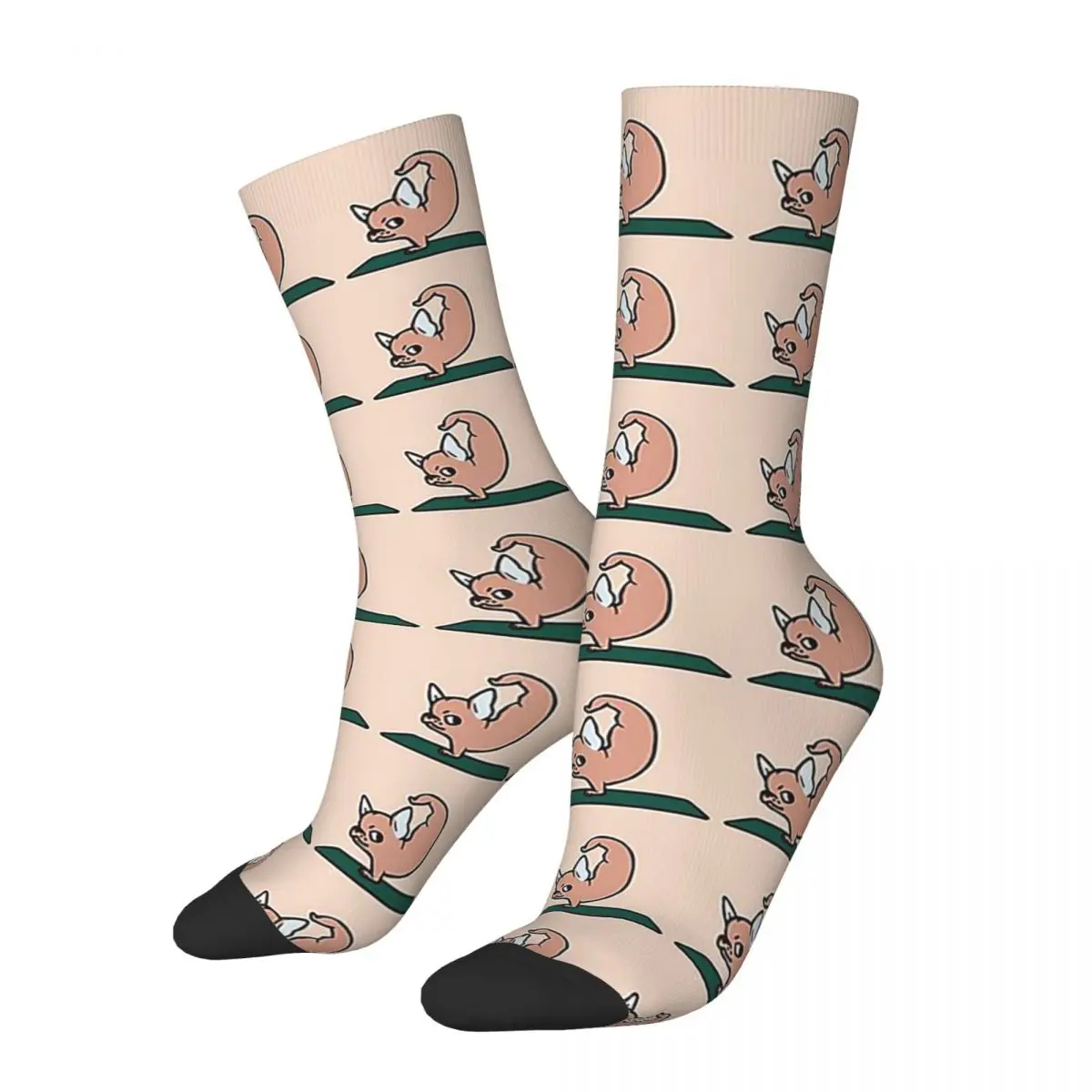 Chihuahua Yoga Socks Harajuku Sweat Absorbing Stockings All Season Long Socks Accessories for Man's Woman's Christmas Gifts