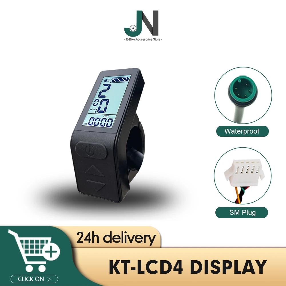 

Ebike 24/36/48V KT LCD4 MINI Display SM Julet Waterproof For KT Intelligent Controller Electric Bicycle Hub Motor Conversion Kit