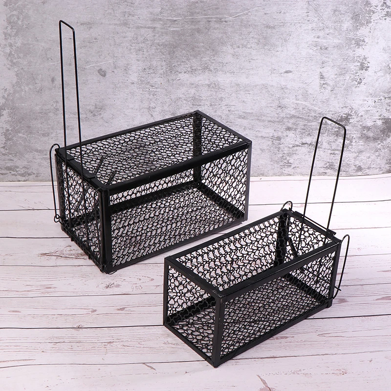 

Mice Trap Cage Rodents Trap Mouse Catcher Animal Control Self-locking Mousetrap Reusable Catch Rat Implement Trap Rat Cage