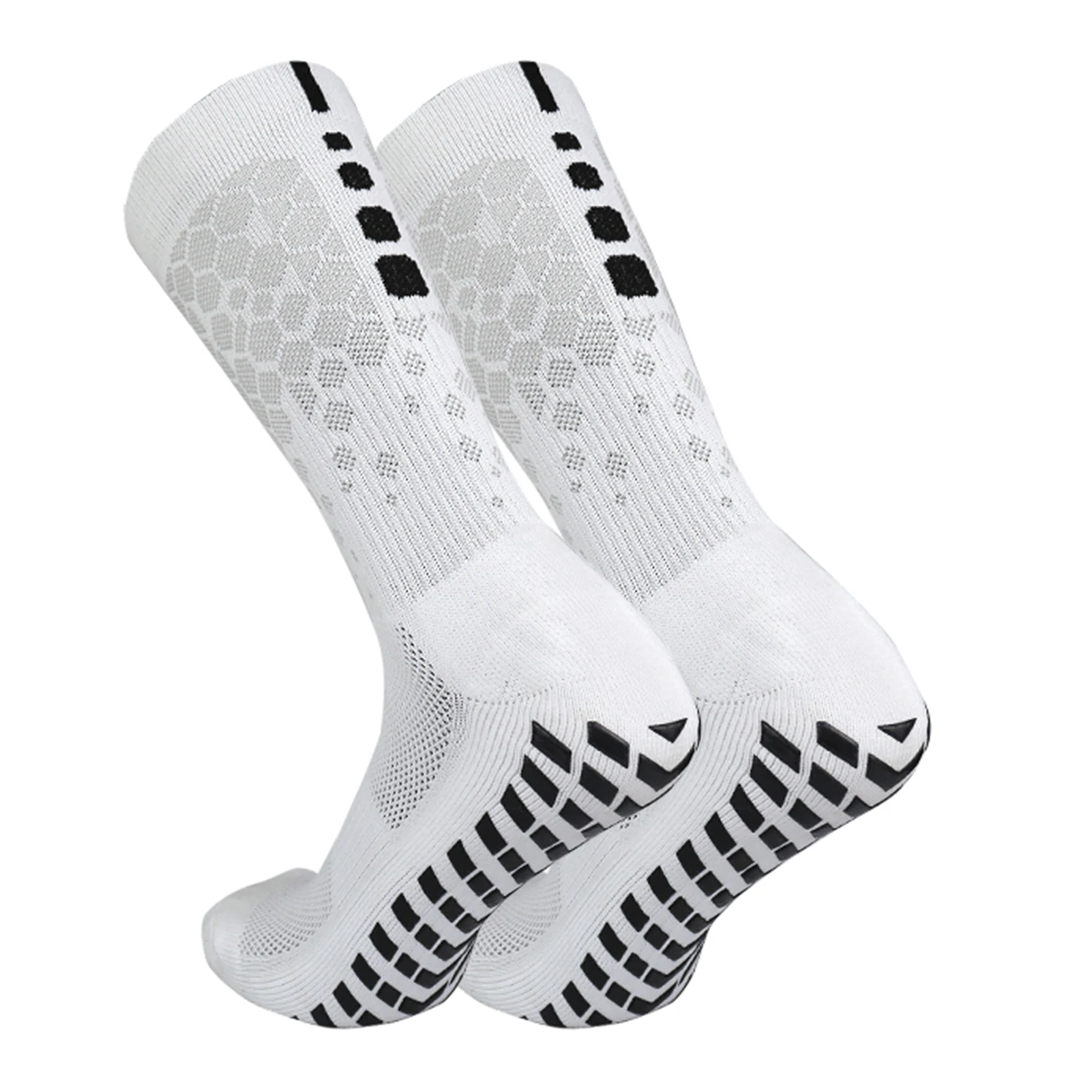 Anti-slip Soccer Socks for Men and Women Breathable Athletic Socks with Grippers for Yoga Football Gym