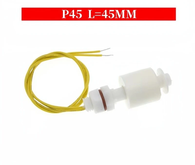 PP Plastic Small Float Ball Switch, Liquid Level Switch Liquid Level Sensor, Anti-Corrosion Acid and Alkali Resistant P52MM