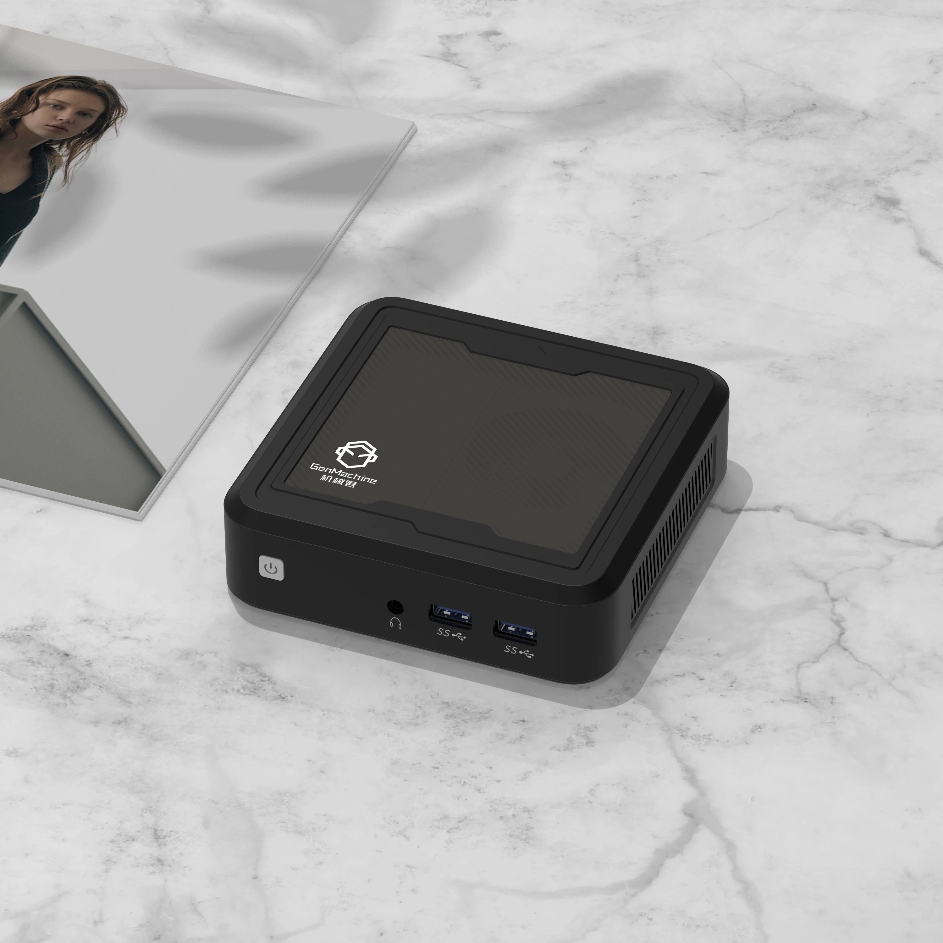 GenMachine R3 AMD Ryzen3 2200U 미니 PC 윈도우 10/11Pro DDR4 듀얼 채널 WIFI5 BT4.2 데스크탑 사무용 게임용 컴퓨터 PC 게이머