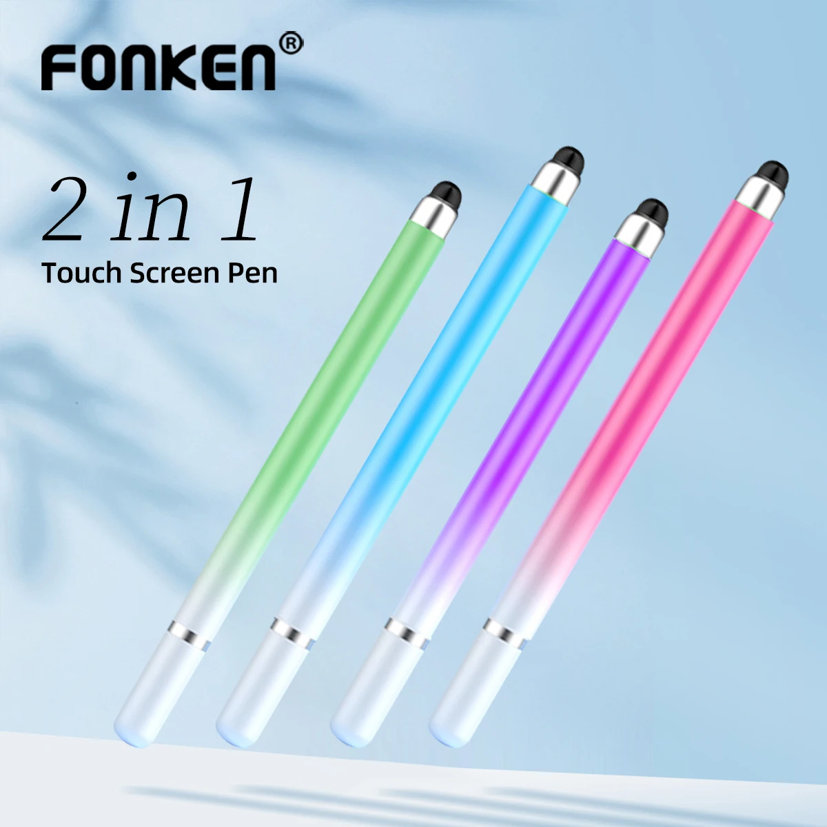 

Universal Gradient 2 In1 Stylus Pen for iPad Samsung Xiaomi Touch Pen Capacitive Pencil for iPhone Android Tablet Smart phone