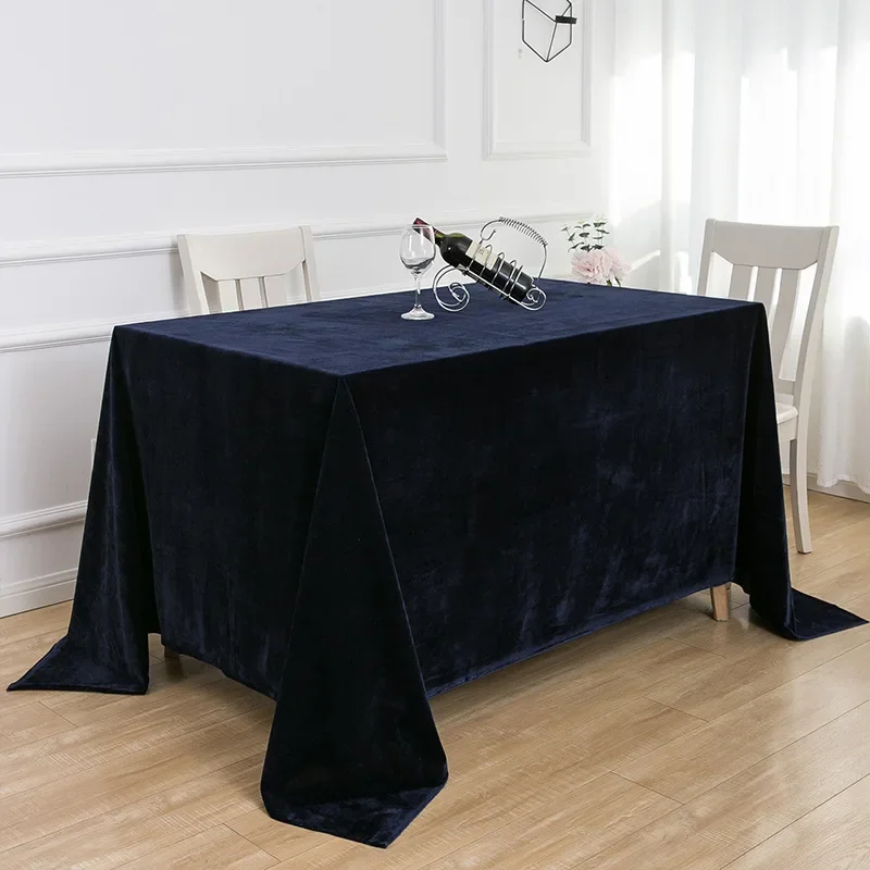 Rectangle Tablecloth Gold Velvet Table Cloth Overlays Wedding Baby Shower Birthday Christmas Banquet Decor for Home Dining Table