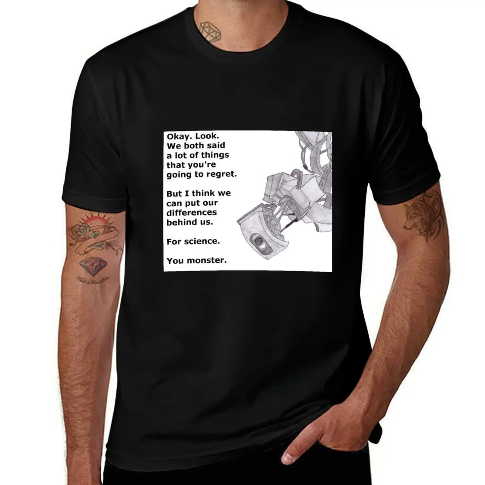 GLaDOS (Portal) T-Shirt Moisture Control Sports Tee