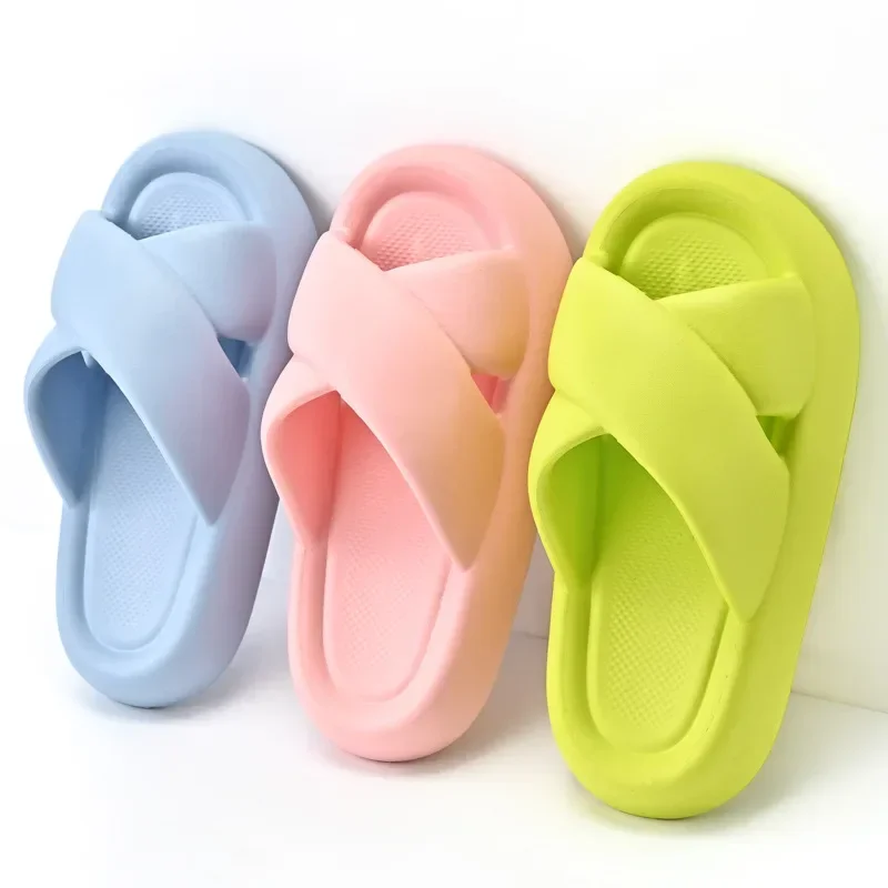 House Slippers Women Slides Sandals Summer Beach Shoes Fashion Soft Flat Platform Flip Flops Female Bathroom Slipper Footwear