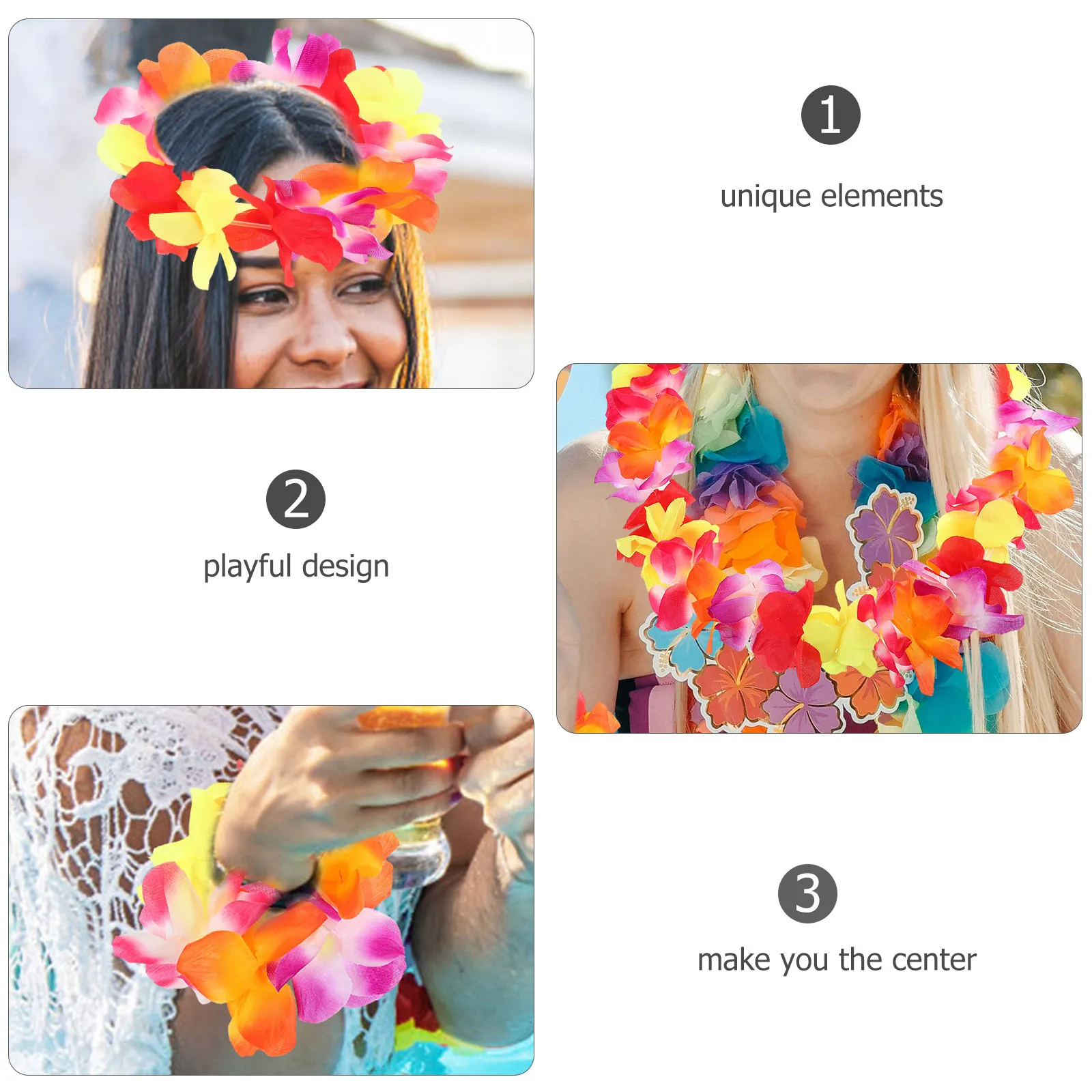 

1 комплект, набор гавайских гирлянд, модная повязка на голову Луау, ананасовые очки, тропические товары для вечеринок на Гавайях, летний пляж