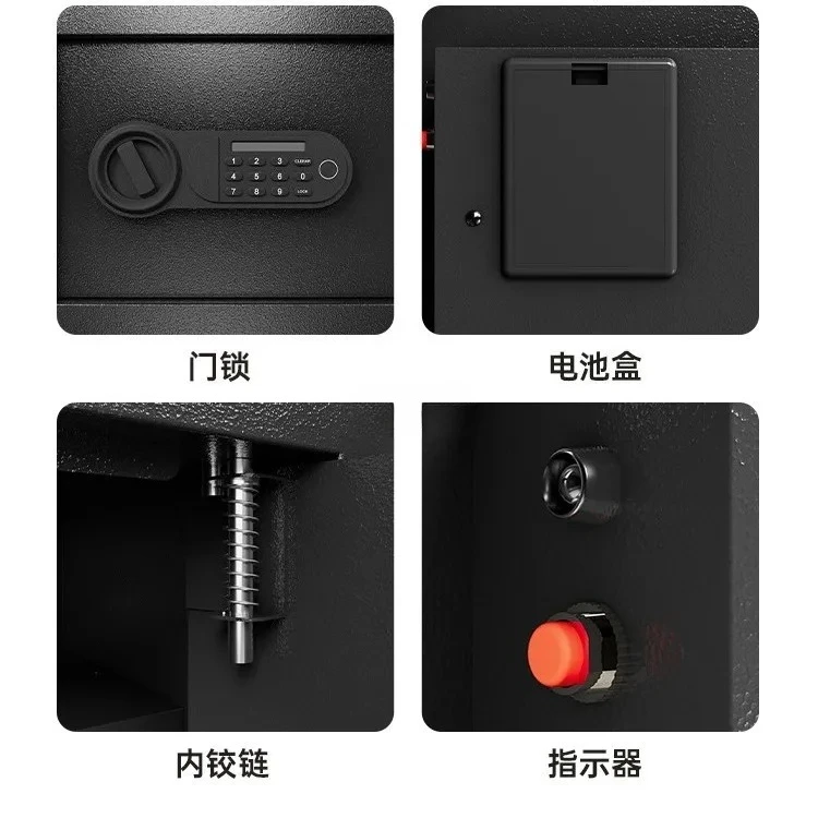 خزنة بكلمة مرور مع حقيبة مقاومة للحريق، وخزنة مضادة للسرقة، وصندوق إيداع آمن للنقود المعدنية