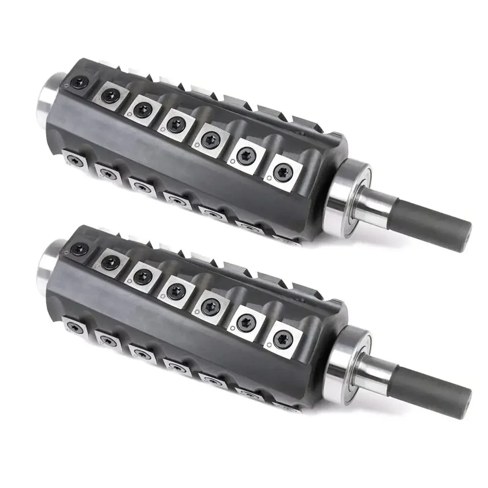 Woodworking Machinery Part Cutterhead Tungsten Carbide Tipped Tool Adjustable Knife Planer Spiral Wood Shaper Cutter Head