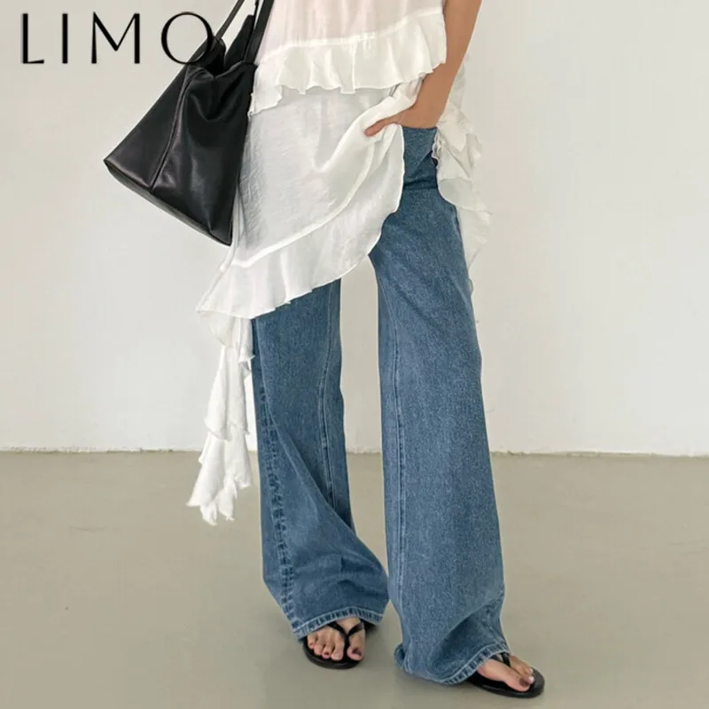 

LIMO Women's Straight Leg Jeans High Quality Stretchy Slim Fit Casual Denim Pants Classic Comfortable Trousers Trendy 2025