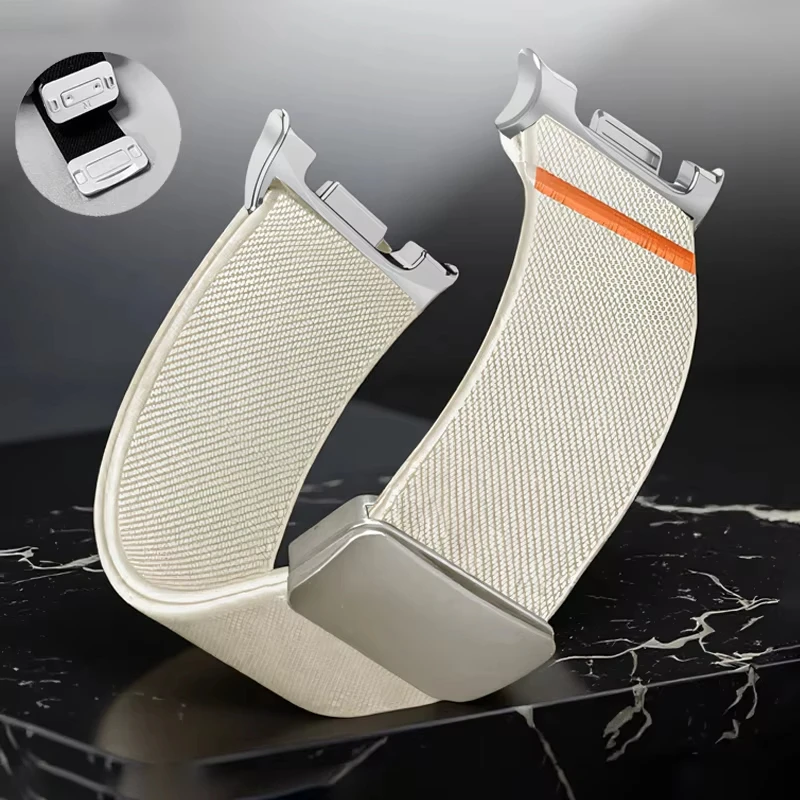 1/2 Stück Magnetbänder für Samsung Galaxy Watch 8 40 mm 44 mm Nylon Coorea Armband für Samsung Galaxy Watch 8 Classic 46 mm Armband