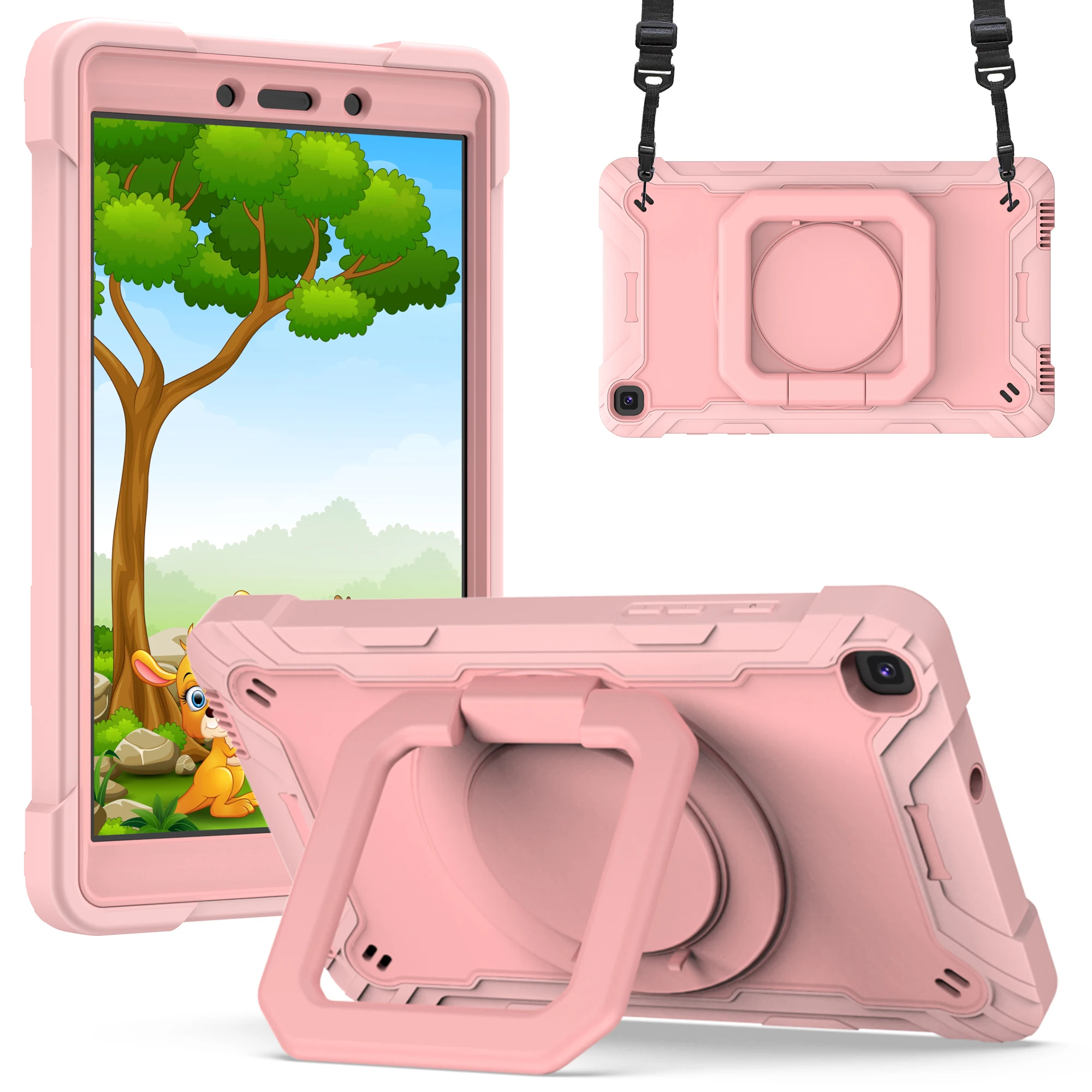 

Чехол для планшета Samsung Galaxy TAB A7 10,4 2020 SM-T500/T505/T507, сверхпрочный противоударный защитный чехол с вращающейся подставкой на 360°