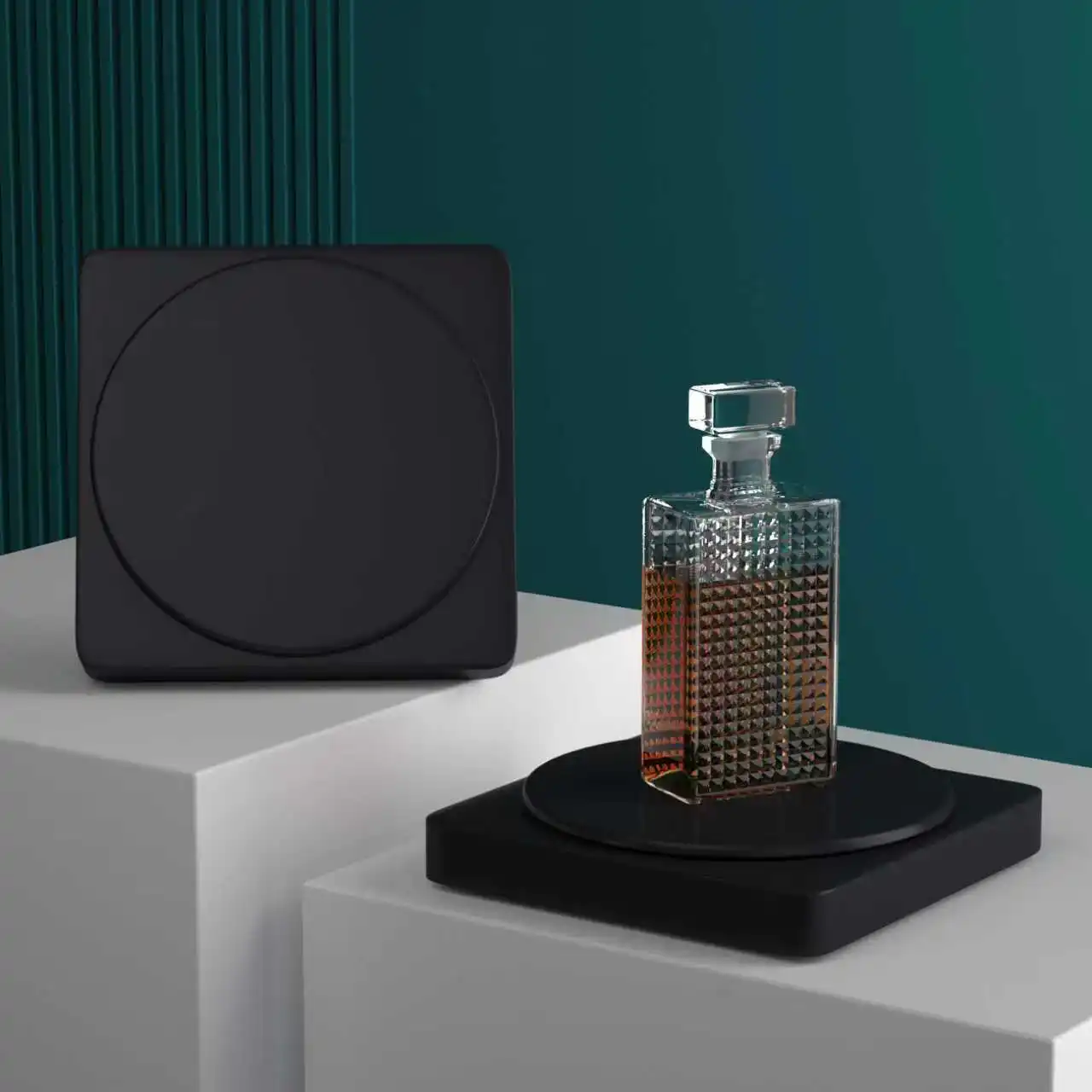 3 snelheden elektrische roterende displaystandaard spiegel 360 graden draaitafel sieradenhouder batterij / USB-voeding voor fotografie-opnamen