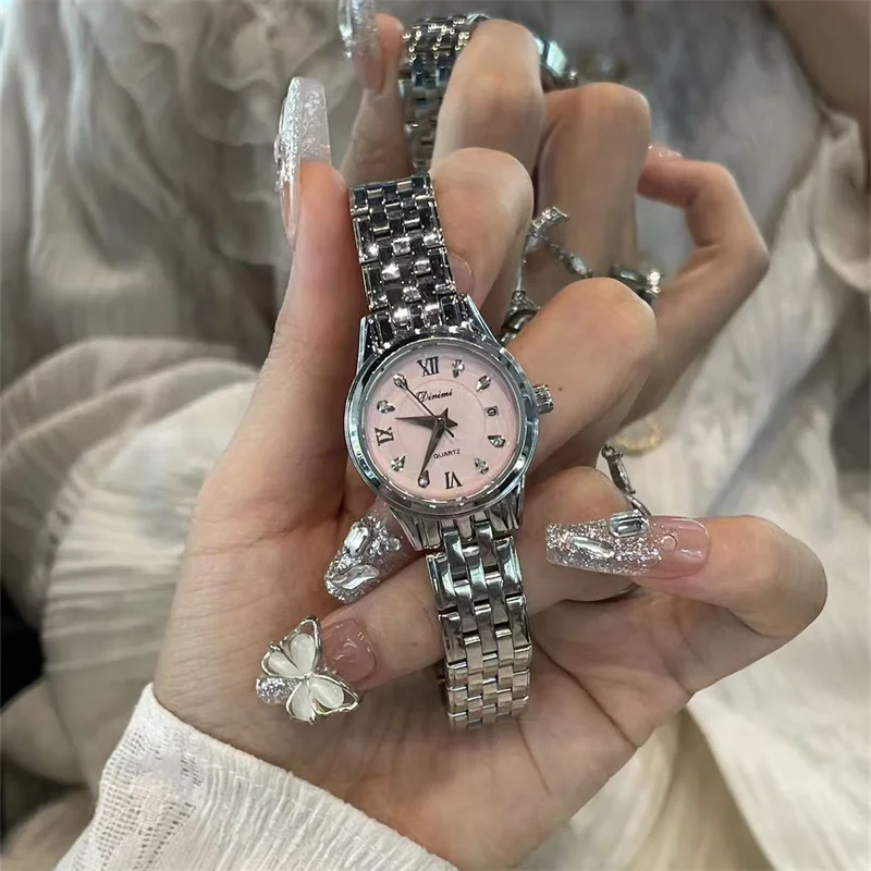 Relógio elegante de alto valor para mulheres artístico 2025 novo estilo relógio feminino genuíno relógio feminino acessórios femininos, presente feminino