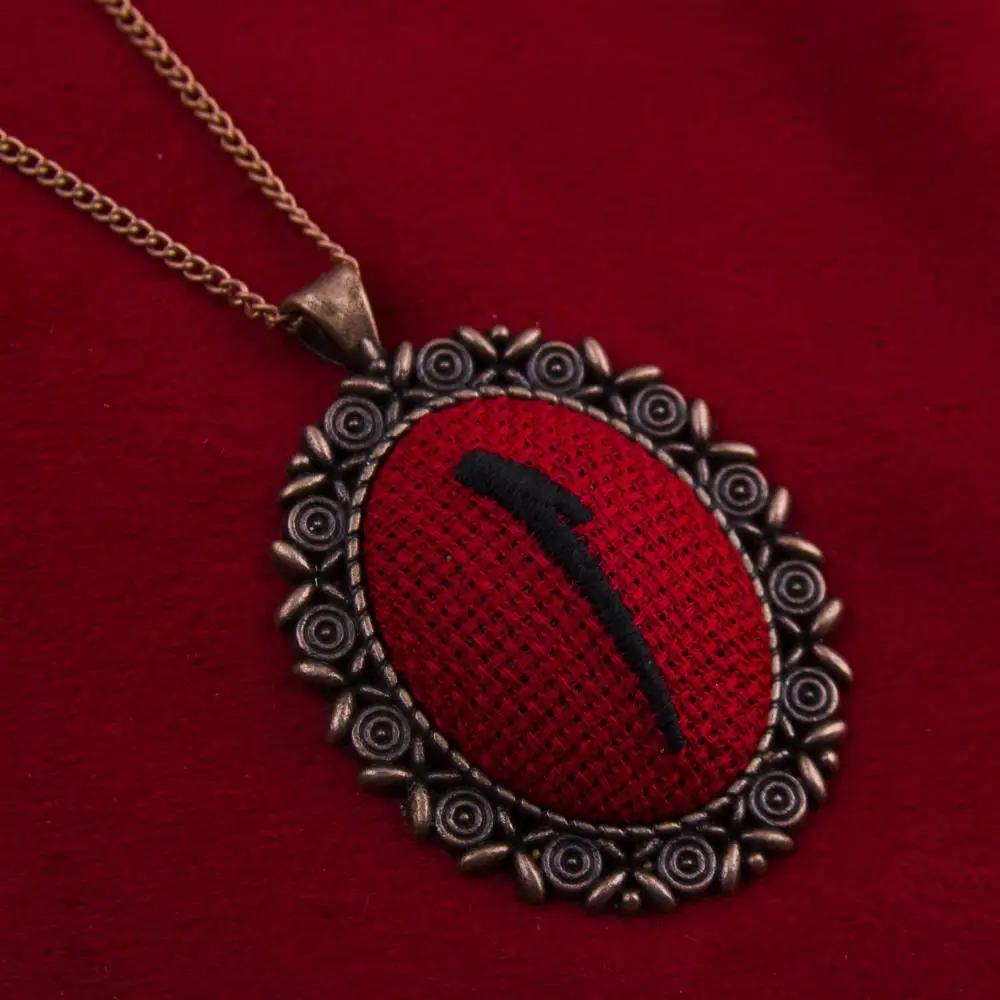 Aleph Cross Stitch Etamin Necklace