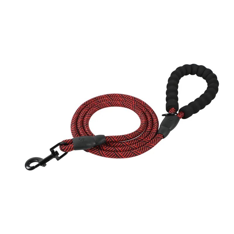 Reflective Nylon Round Dog Leash For Safe Walking And Control_voghion.com