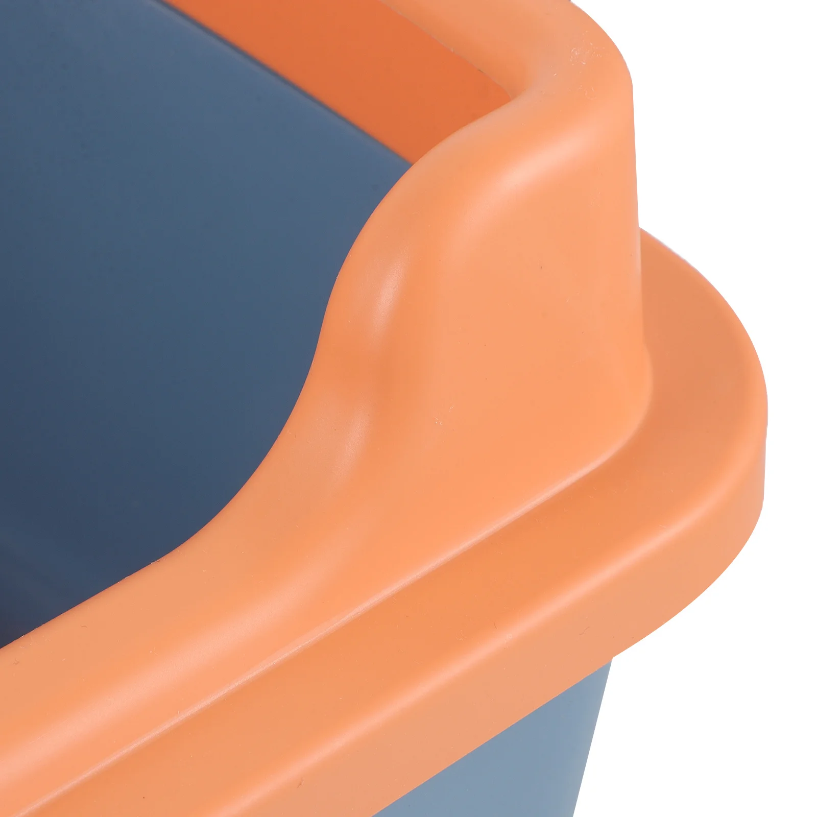 

1Set Semi-Enclosed Cat Litter Box Large Capacity Spill Prevention Design for Home Pet Toilet Low Entry Kitten Litter Box