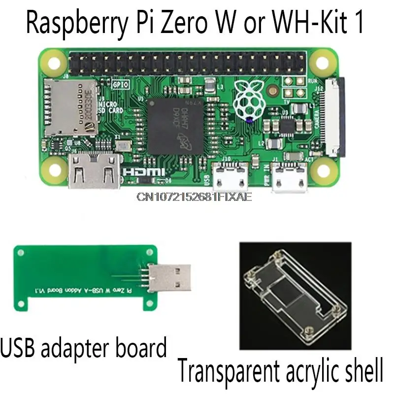 Imagem -04 - Placa Original Cpu 1ghz Single Core 512mb Ram Bluetooth Ble e Wifi pi wh com Cabeçalho de Pinos ou Kit Case Raspberry pi Zero w wh