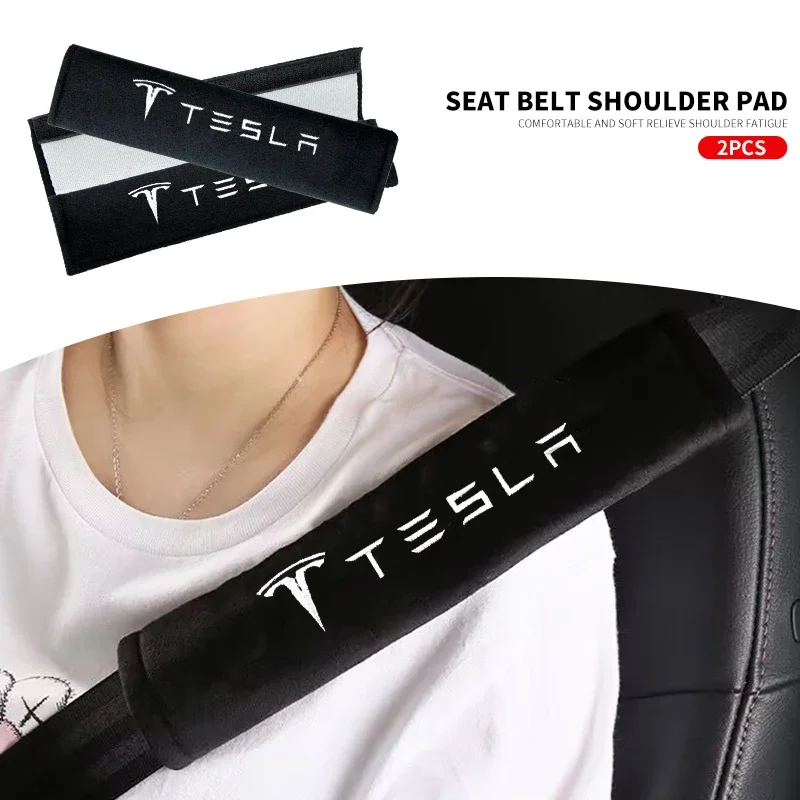 Car Seat Belt Accessories Auto Interior Styling For Tesla Model 3 2021 S X Y Style Roadster Invader Coil Mod WYE K80 TM3 TMX