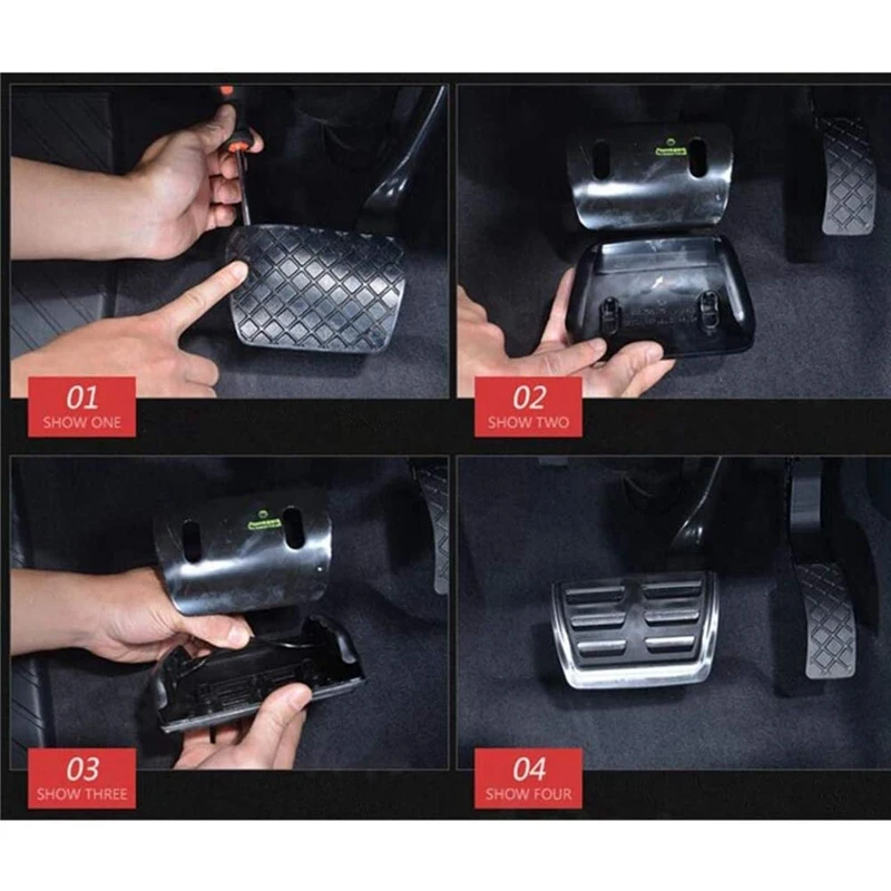 Car Pedals Fuel Brake Footrest Pedal Cover For  A4 B8 A6 A7 A8 S4 RS4 A5 S5 RS5 8T Q5 SQ5 8R Auto Accessories