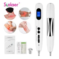 USB Rechargeable Acupuncture Pen Electronic Meridian Energy Pen Point Laser Massage Pen Back Pain Relief Muscle Stimulator Healt