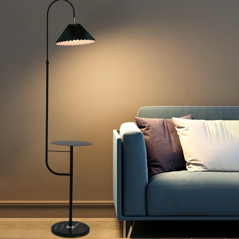 Floor lamp living room modern minimalist side table sofa girl bedroom bedside light luxury internet celebrity vertical LED desk