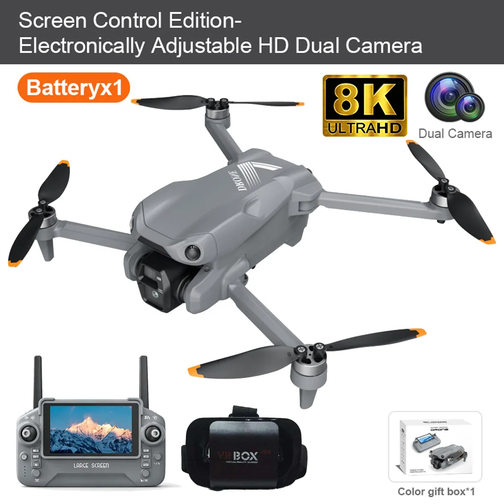 Aerial Photo LF682 Drone 8K HD Dual Cameras GPS Optical Flow Obstacle Avoidance 5G Screen Remote Control Brushless RC UAV 20000M image 3