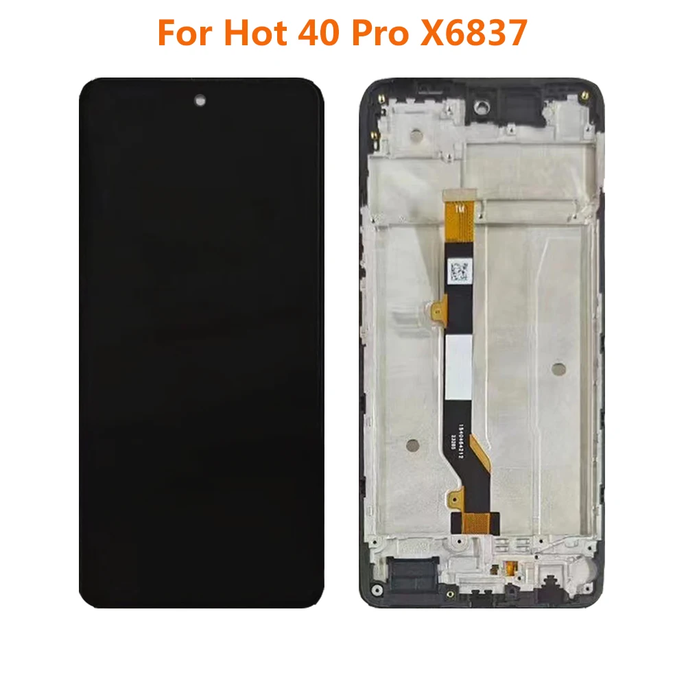 For Infinix Hot 40 Pro LCD X6837 LCD Display Touch Screen Panel Digitizer Assembly Replacement Parts