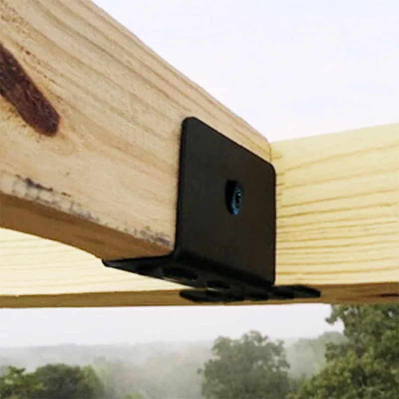 

Heavy duty pergola upper support bracket metal upper side joint beam frame connection holder