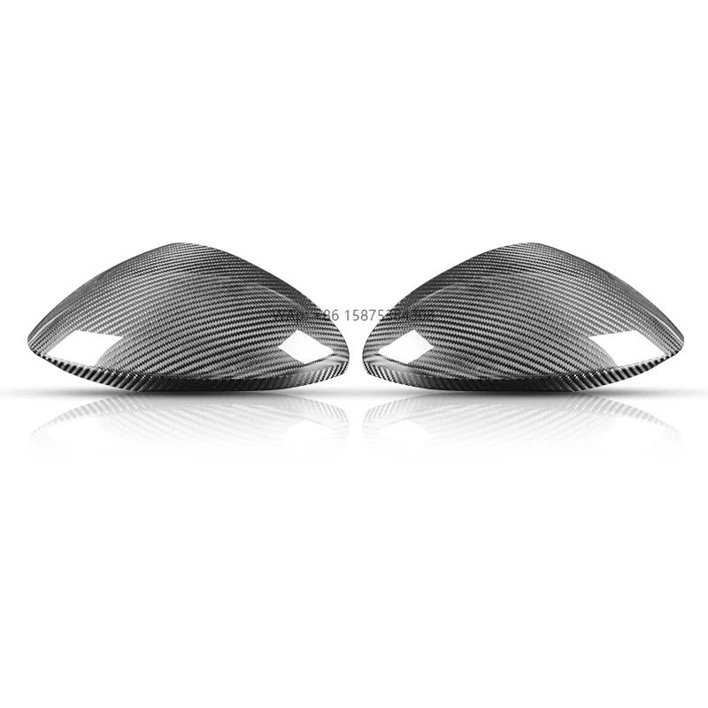 

For Stelvio 17-23 Year Real Carbon Fiber Car Rear-view Mirror Cover 2PCS Car Accessories Sticker Glossy Black