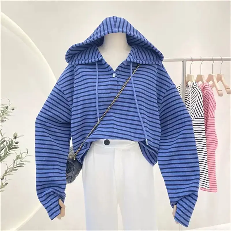 Sudaderas con capucha de gran tamaño para mujer, decoración de bolsillo, gradiente de género, clásico, multicolor, forrado de estaciones, elegante, liso, forrado de punto de calidad