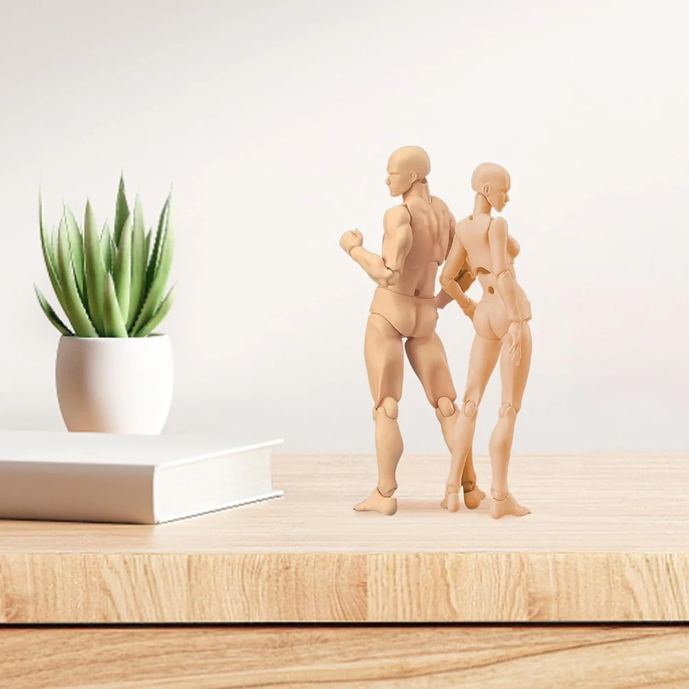 doyou Action Figures, Drawing Models Figure Artist Draw Painting Model with Stand Support & Accessories for Artists, Male B