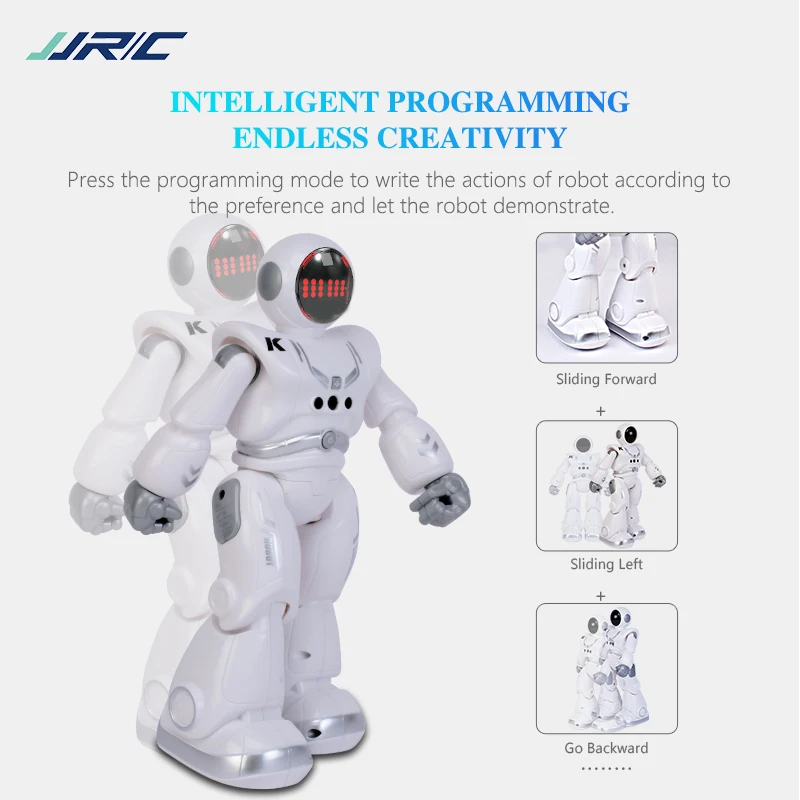 Programming Automatic Presentation Intelligent RC Robot JJRC R18 RC Robot Gesture Sensor Smart Robots Toys For Boys Children