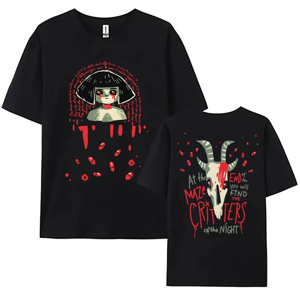 Camiseta Game Fran Bow de algodón de manga corta, camisetas holgadas para mujer, ropa de calle Unisex, moda con cuello redondo, camiseta informal para mujer/hombre, ropa