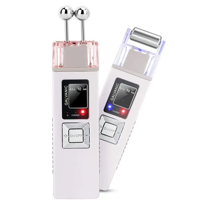 Portable Galvanic Face Lifting Roller Skin Care Reduce Wrinkles Skin Tightening Deep Pore Clean Microcurren Rejuvenation Device