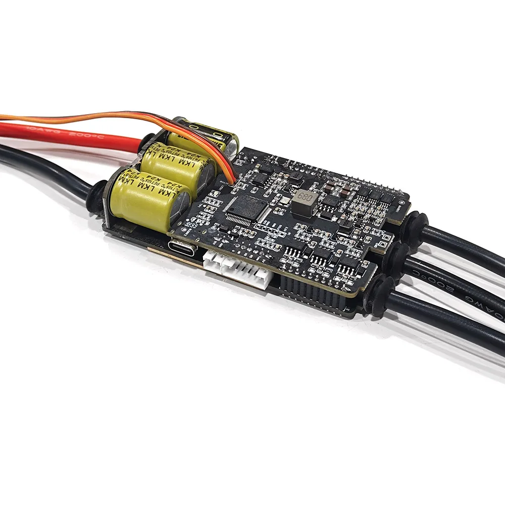 Maytech 200A VESC Electric Mountainboard Max 75V basado en la placa PCB del controlador de motor sin escobillas V75/300