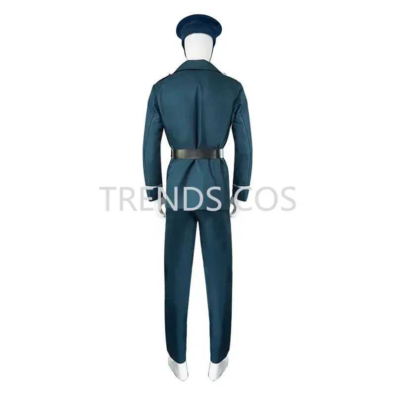 Sn66 anime Yuri Briar cosplay costume green policeman uniform Halloween full set wig Yuri Briar outfits for anime cosplay cow &