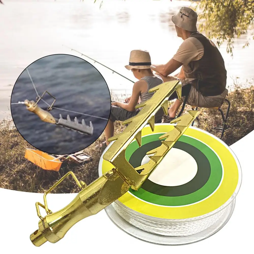 Easy to Carry Fishing Bait Seeker Golden Color Rescue Bait Versatile Rescue Lure Seeker Bait Saver Fishing Tackle