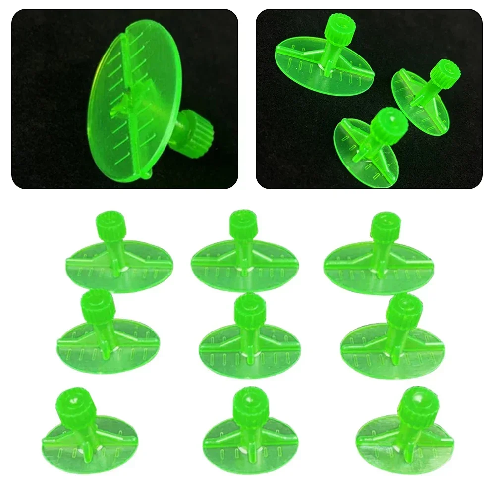 Glue Pulling Tabs Dent Repair Tools Kit 9Pcs Car Body Dent Puller Removal Dent Remover Kit Green Tabs Paintless Dent Repair Tool