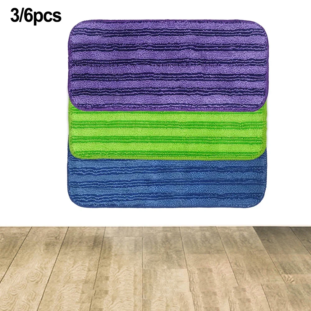 Powerful Cleaning with For Swiffer Wet Jet Pads Reusable Microfiber Refills for Sticky Messes Purple + Green + Blue