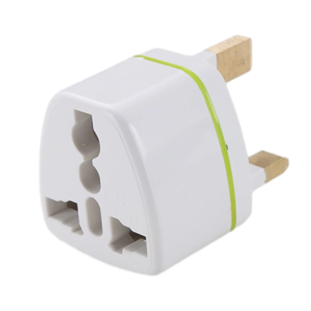 UK Standard Power Adapter Plug Three-Pin Sockets 250V 10A PC Outer Shell Copper Contacts Travel Power Socket Adapter