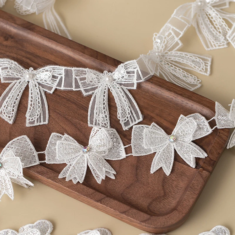 

3D кружевная бейка с бабочкой, ткань со стразами, швейные аксессуары для свадебного платья, одежда, принадлежности для рукоделия, лента для цветочного декора