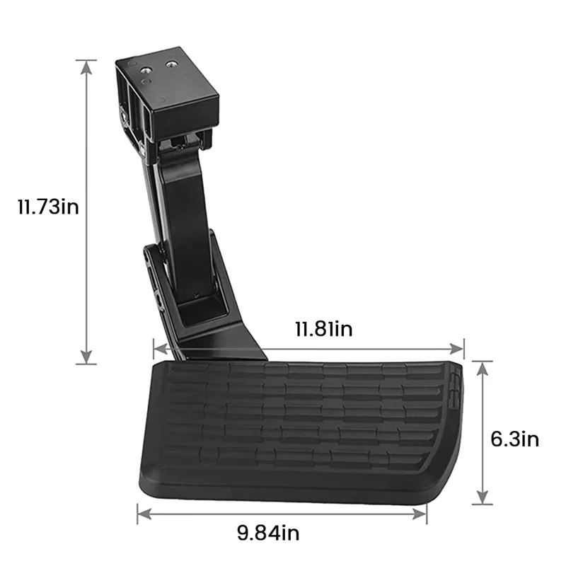 Bed Step Retractable Footrest Kits PT392-34140 for Toyota Tundra Truck 2014-2021 Bed Bumper Foot T-Step Folding