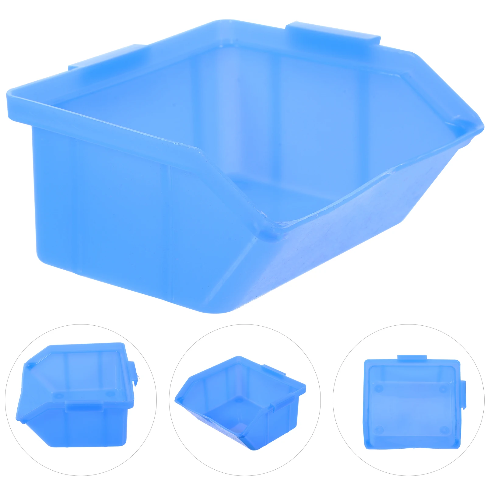 

8pcs 95x100x50mm Box ABS Plastic Garage Craft Small Parts Organizer Storage Stackable Reusable Bins Tool Hardware Organizer
