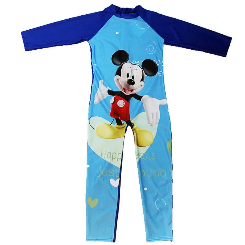 Boys Girl One Piece Swimsuits Swimwear Bathing Suit Spiderman Cars McQueen Frozen Elsa Long Sleeve Swimming Kids Sport Beachwear