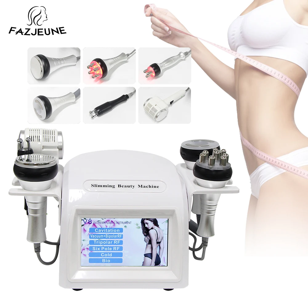 40K Ultrasonic Cavitation Cellulite Reduction Beauty Machine Vacuum RadioFrequency Anti-wrinkle Body Slimming Weight Loss Decive